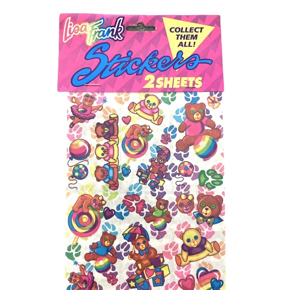 Lisa Frank Other Vintage Sealed Lisa Frank Stickers Lot Of 7 Sheets